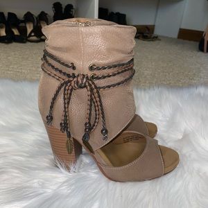 Ankle Booties with Peep Toe